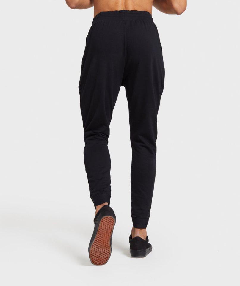 Men's Gymshark Critical Zip Jogger Black | CA 3DA7N1